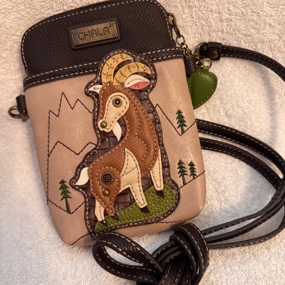 Chala Goat Cellphone Crossbody Purse